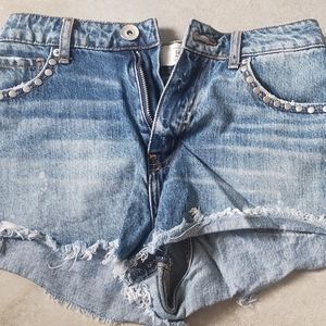 Band of Gypsies High Waisted Denim Shorts 25
